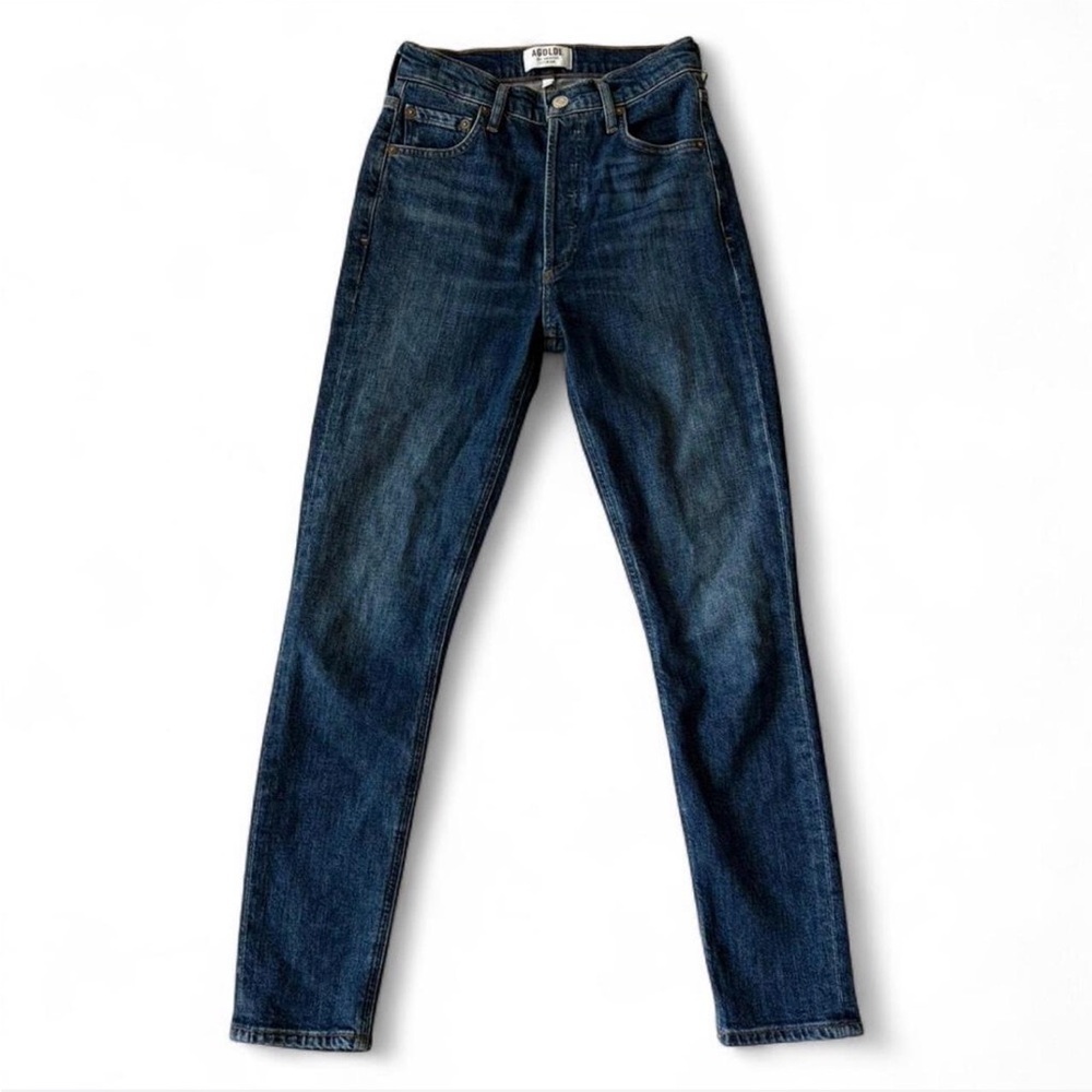 Agolde Dark Indigo Skinny Jeans